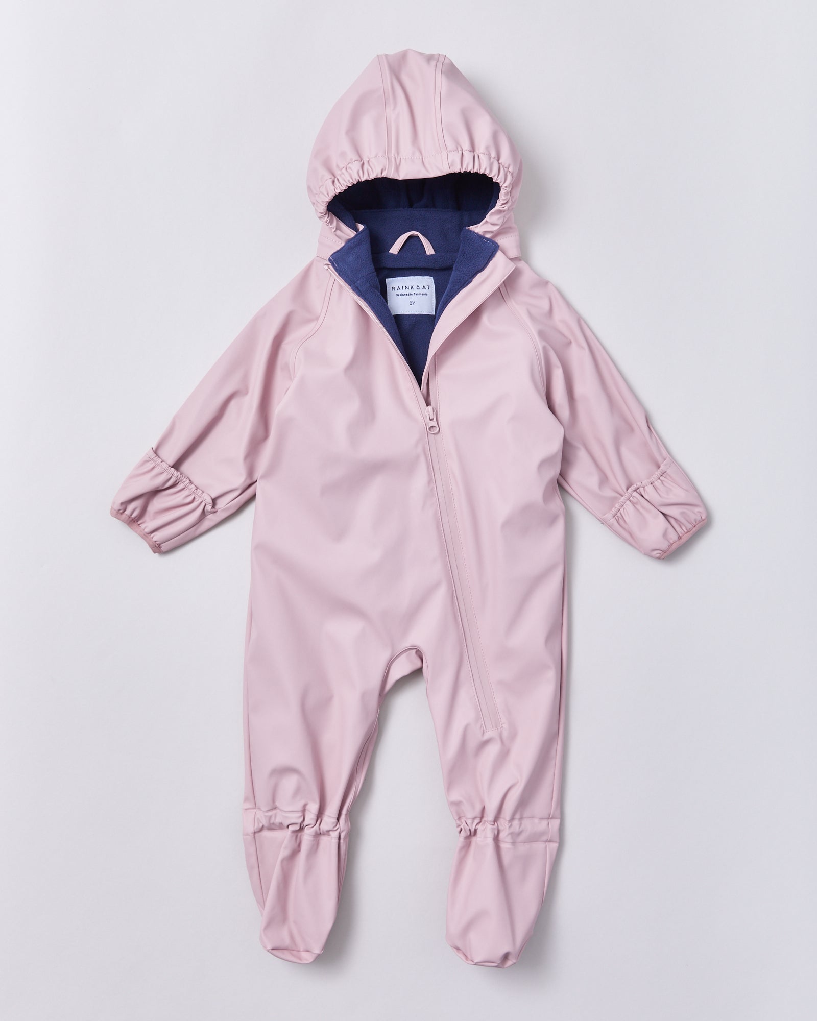 Snowsuit Crawlers | Blush Pink | Rainkoat