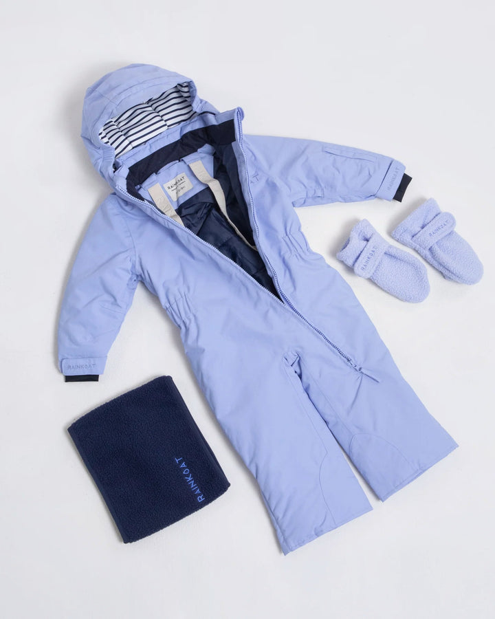 Kids waterproof ski suit in Lavender | Rainkoat
