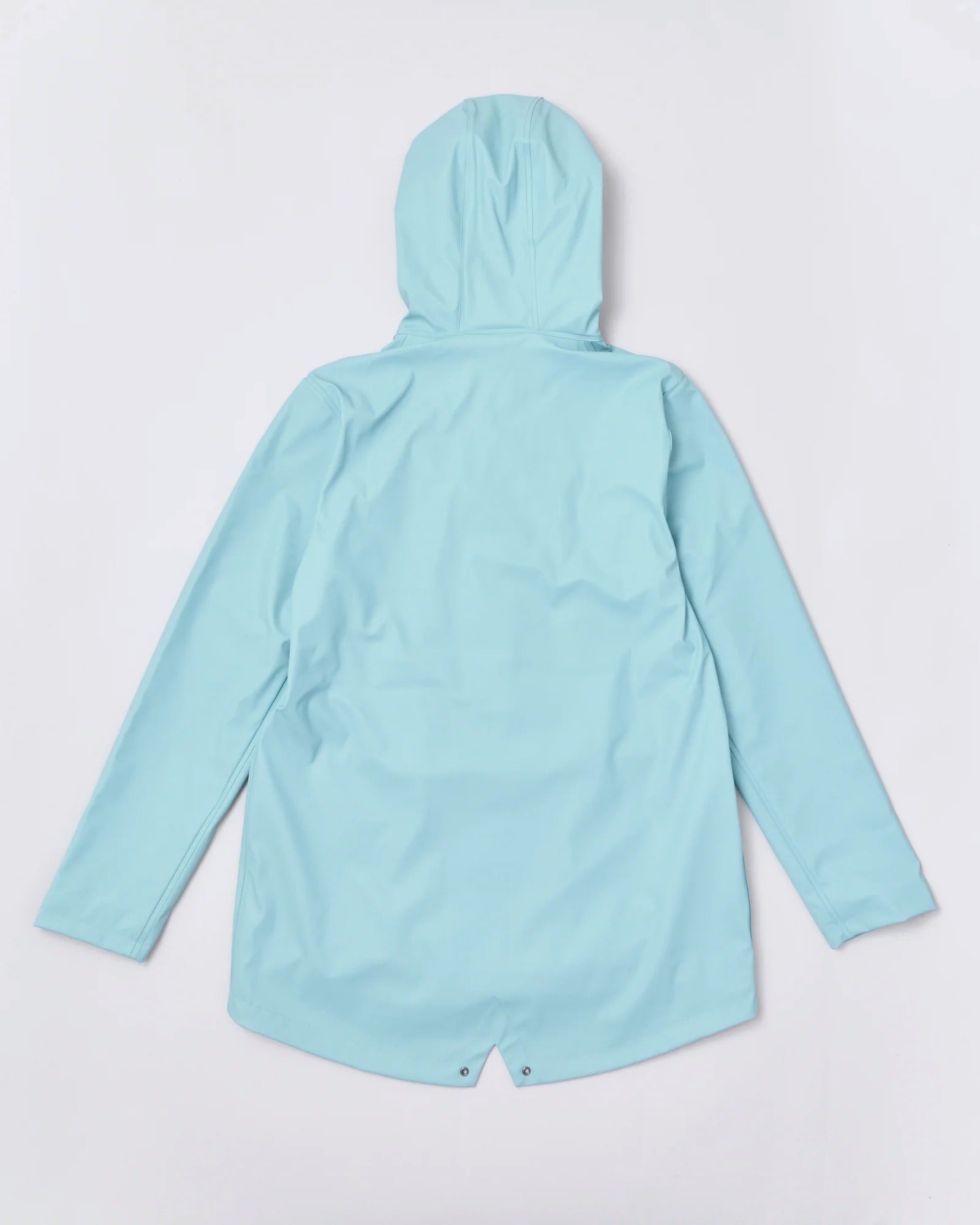 Adult waterproof Stripy Sailor raincoat in Seafoam | Rainkoat