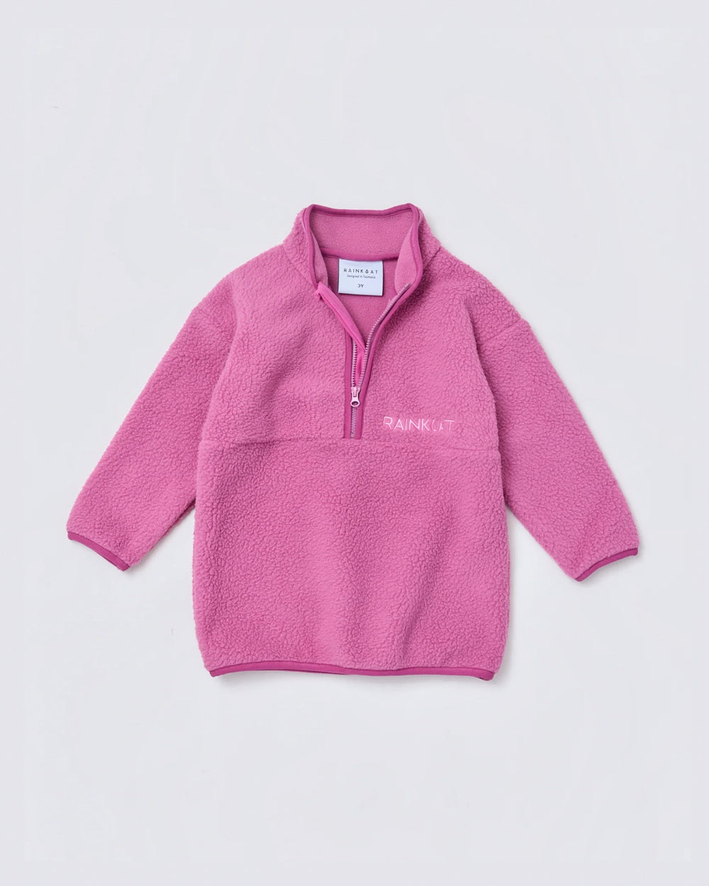 Kids quarter zip fleece in Wild Berry | Rainkoat