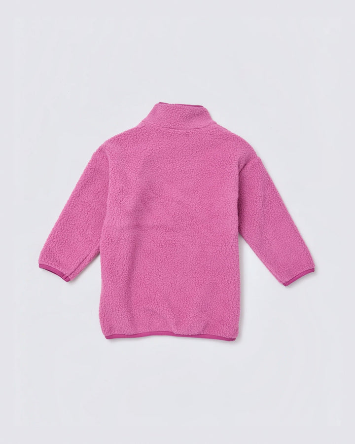 Kids quarter zip fleece in Wild Berry | Rainkoat