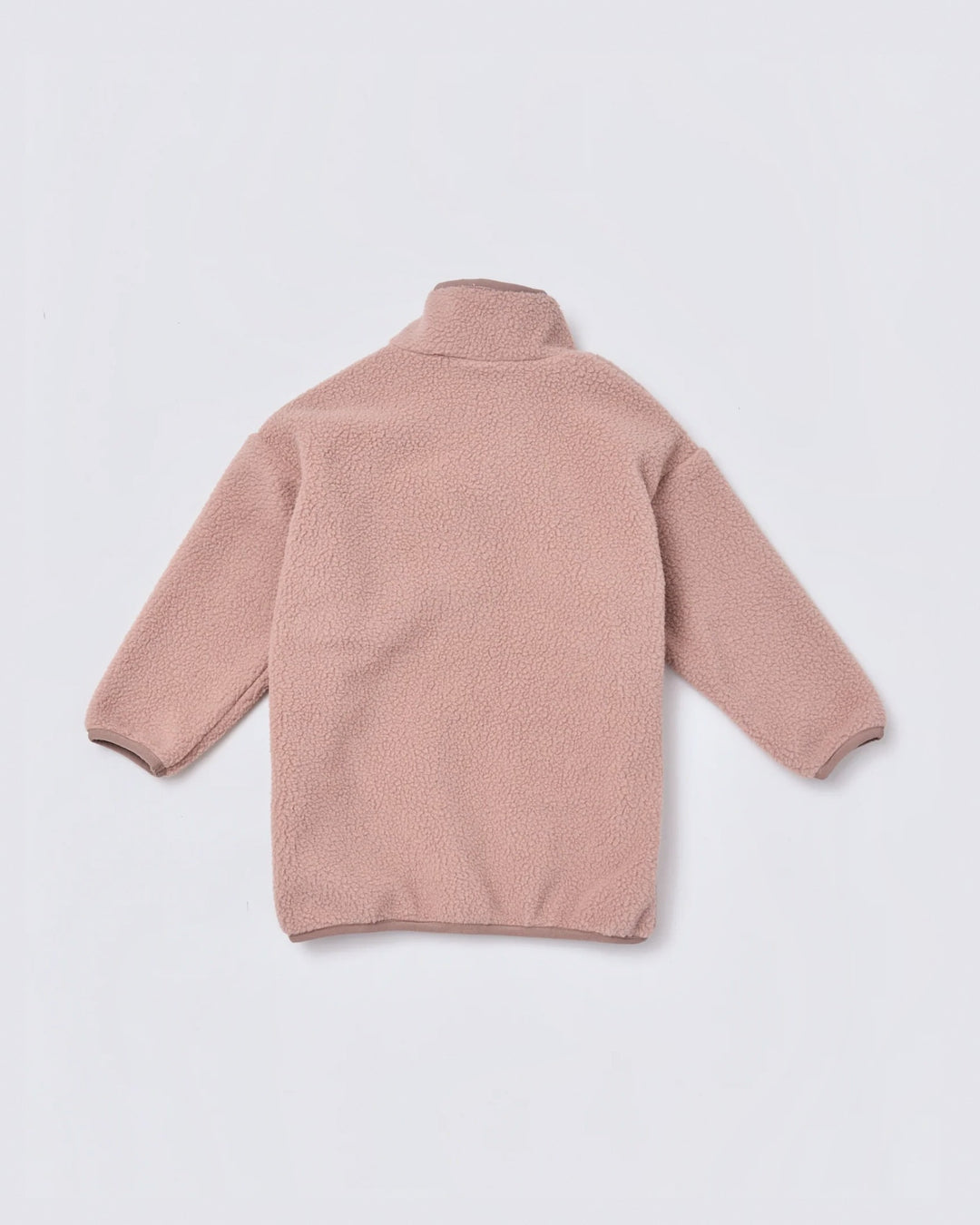 Kids quarter zip fleece in Light Brown | Rainkoat