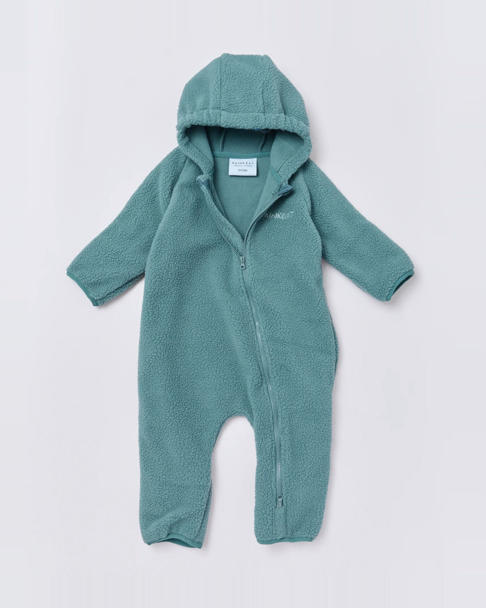 Baby fleece onesie in Forest Green | Rainkoat