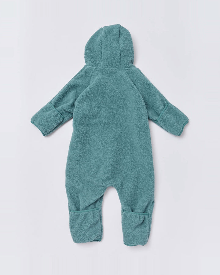 Baby fleece onesie in Forest Green | Rainkoat