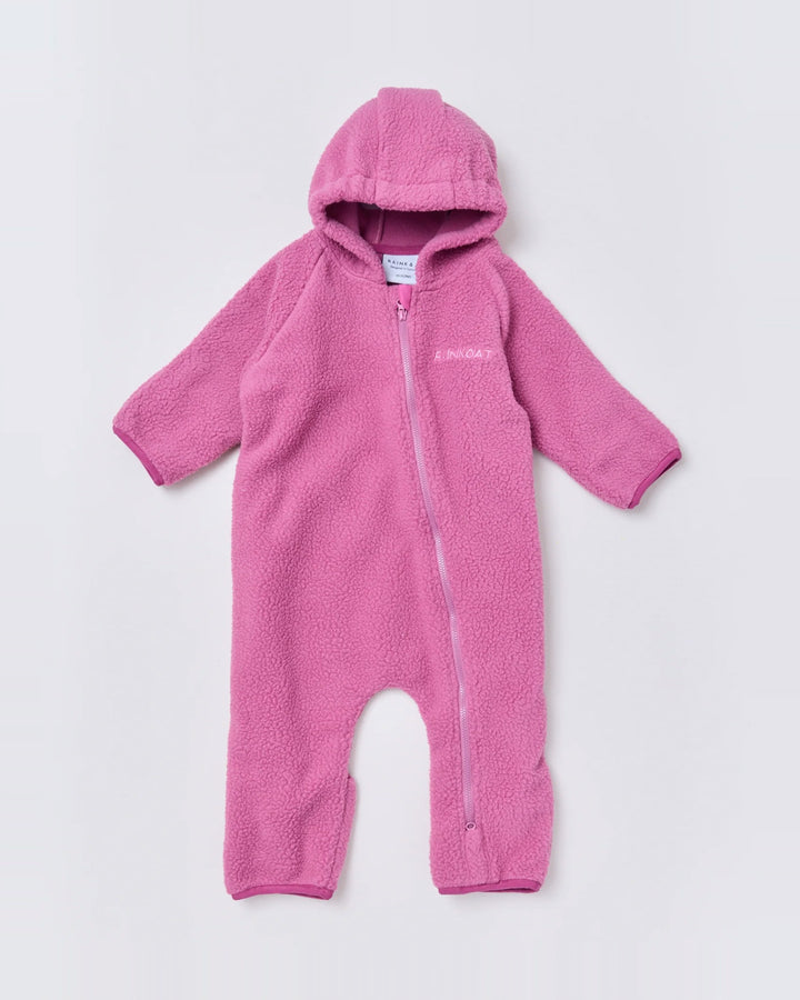 Baby fleece onesie in Wild Berry | Rainkoat