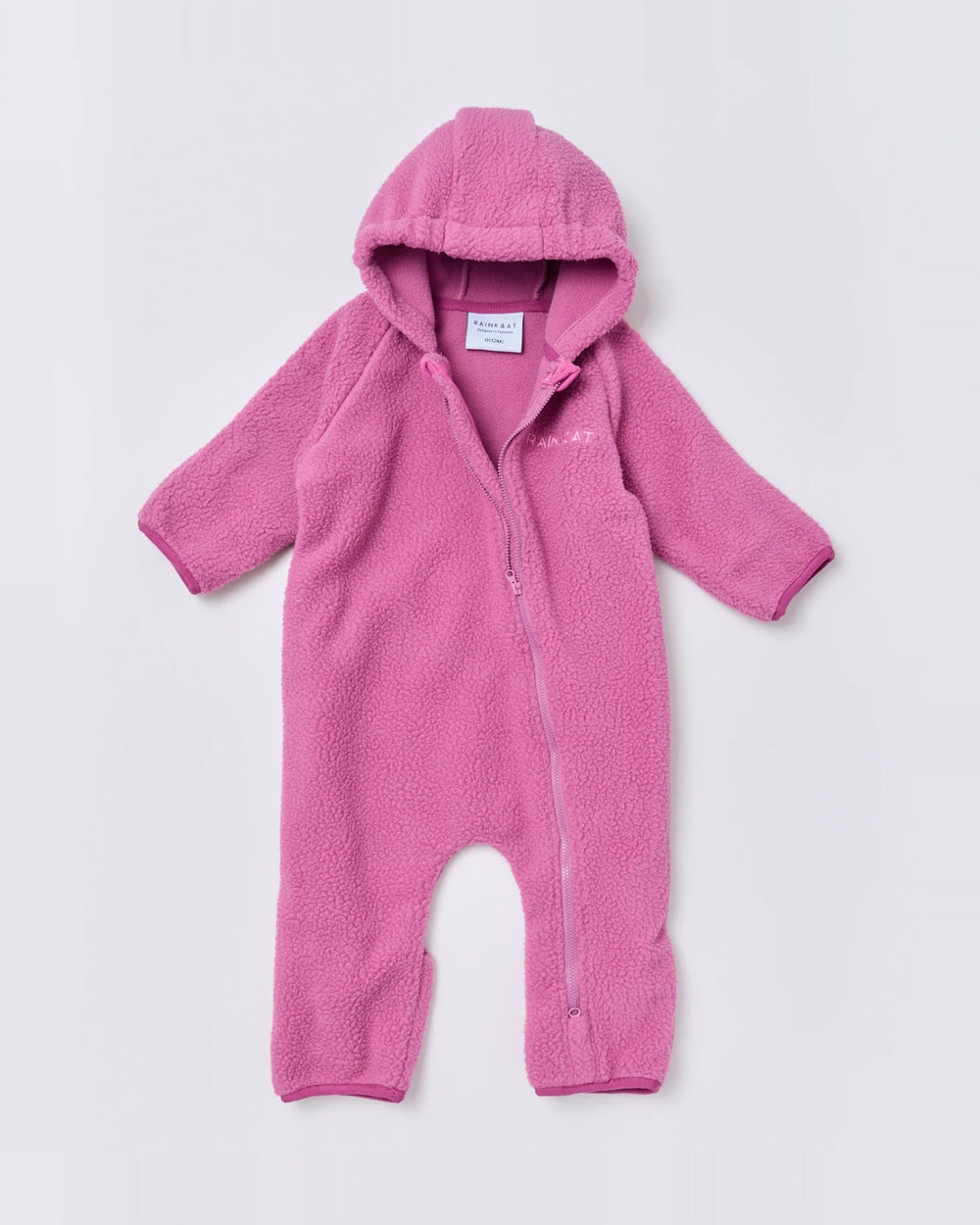 Baby fleece onesie in Wild Berry | Rainkoat