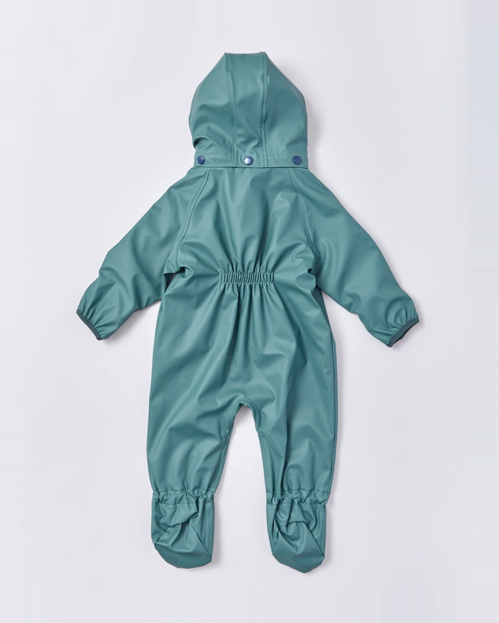 Baby waterproof snowsuit crawlers in Forest Green | Rainkoat