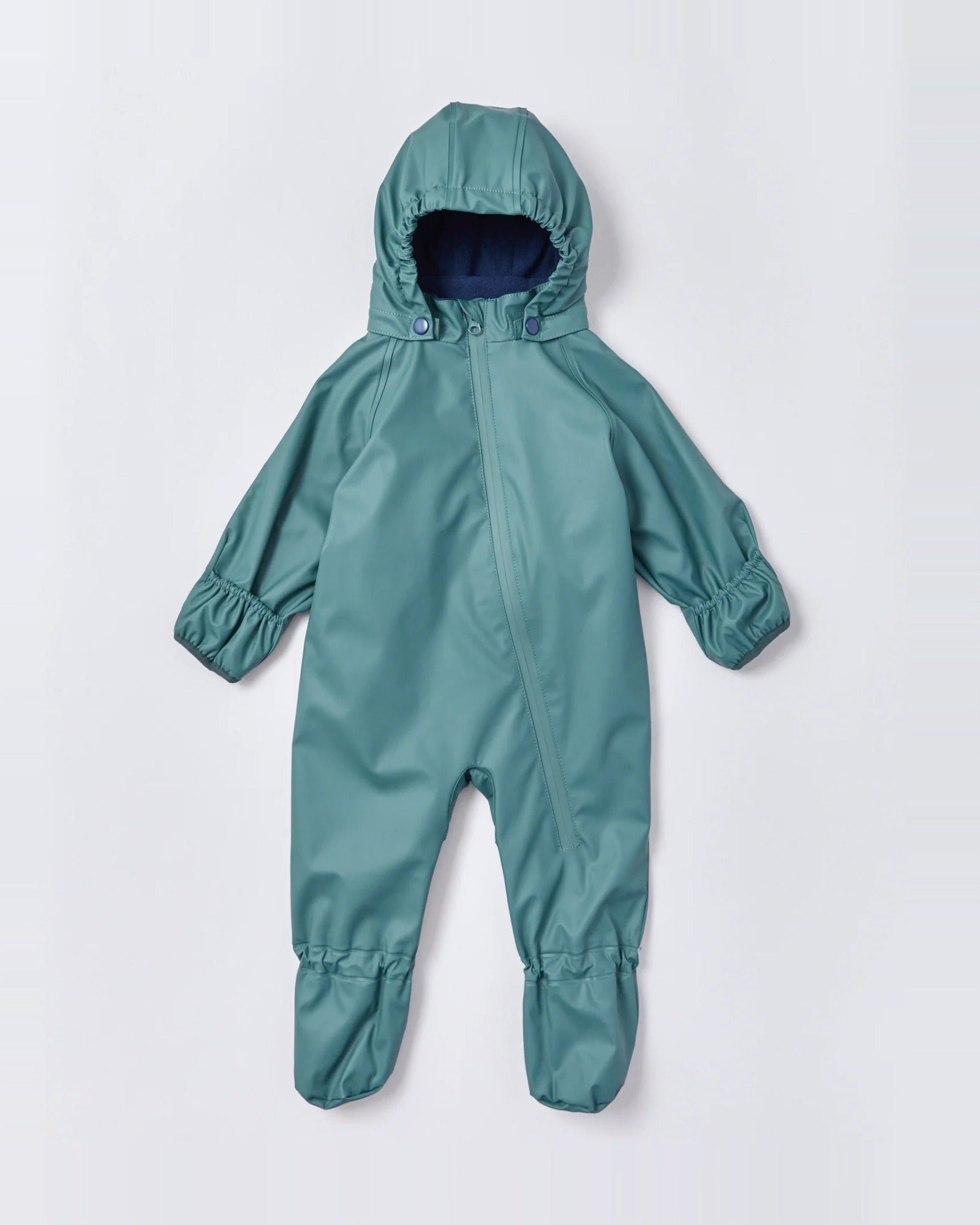 Baby waterproof snowsuit crawlers in Forest Green | Rainkoat