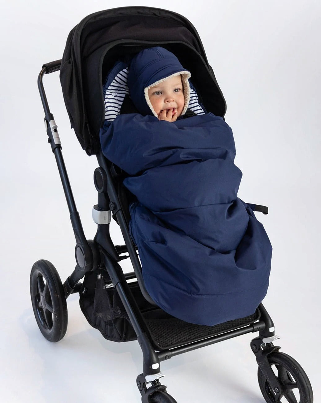 Waterproof pram footmuff in Moss | Rainkoat
