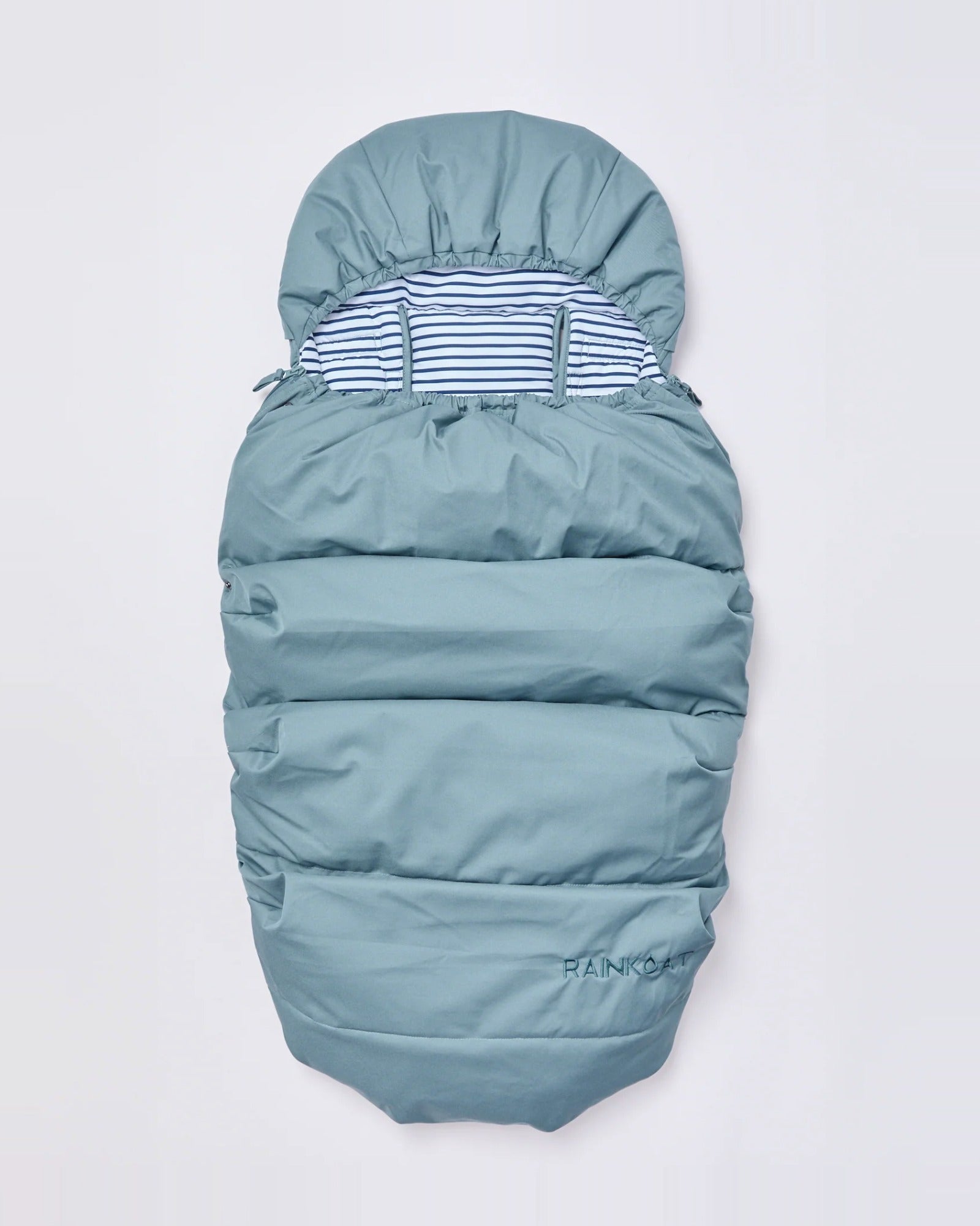 Waterproof pram footmuff in Moss | Rainkoat