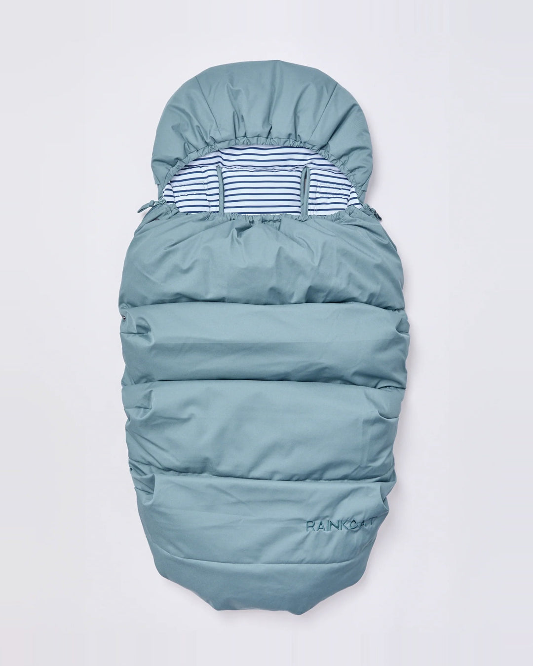 Waterproof pram footmuff in Moss | Rainkoat