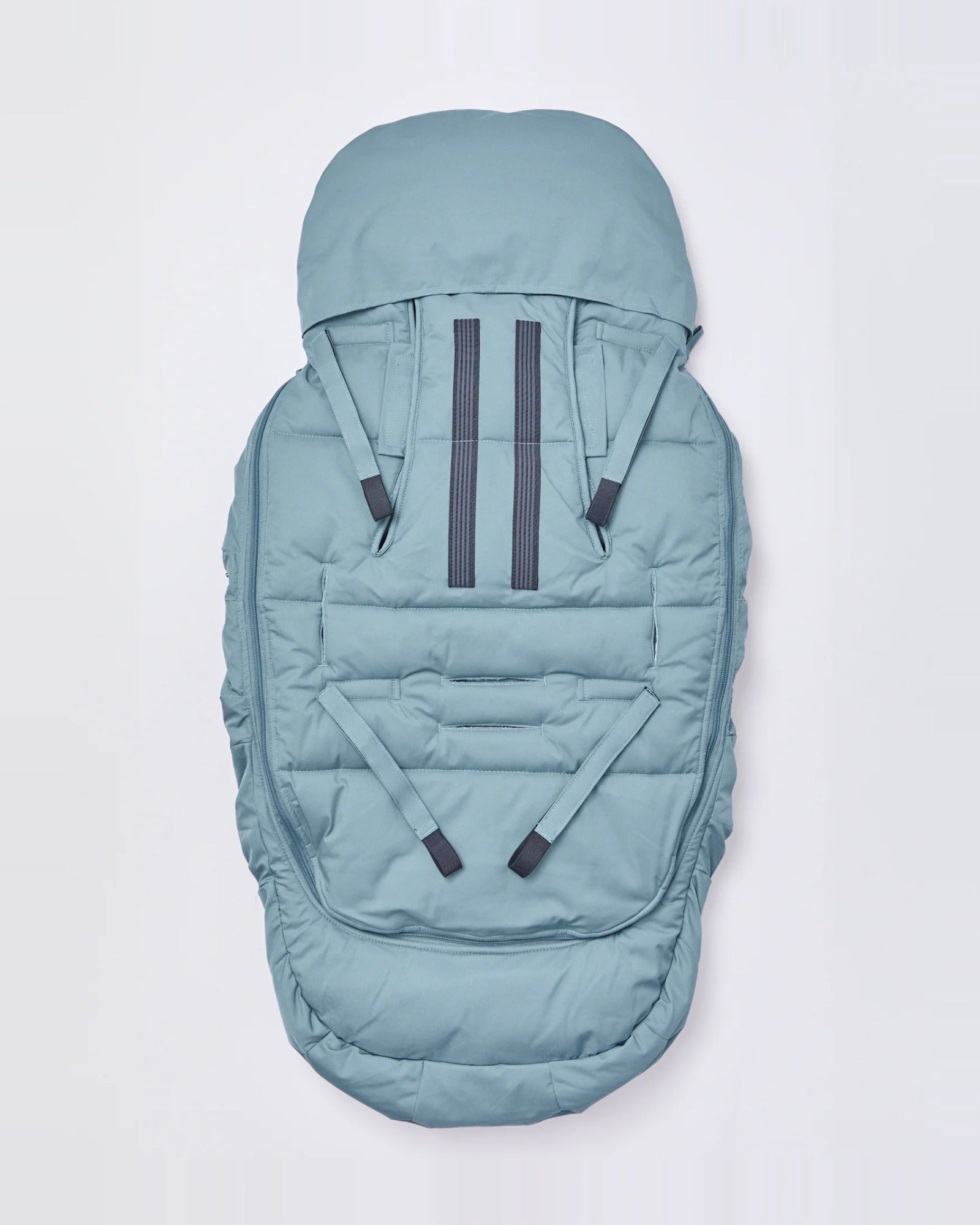 Waterproof pram footmuff in Moss | Rainkoat