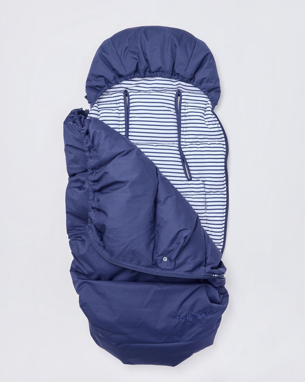 Waterproof pram footmuff in Midnight Navy | Rainkoat
