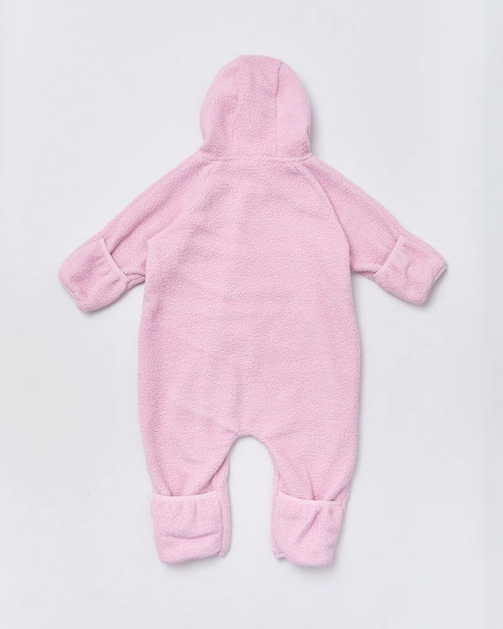 Baby fleece onesie in Blush Pink | Rainkoat