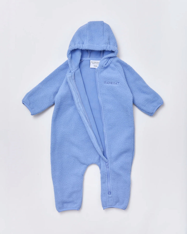 Baby fleece onesie in Blue | Rainkoat
