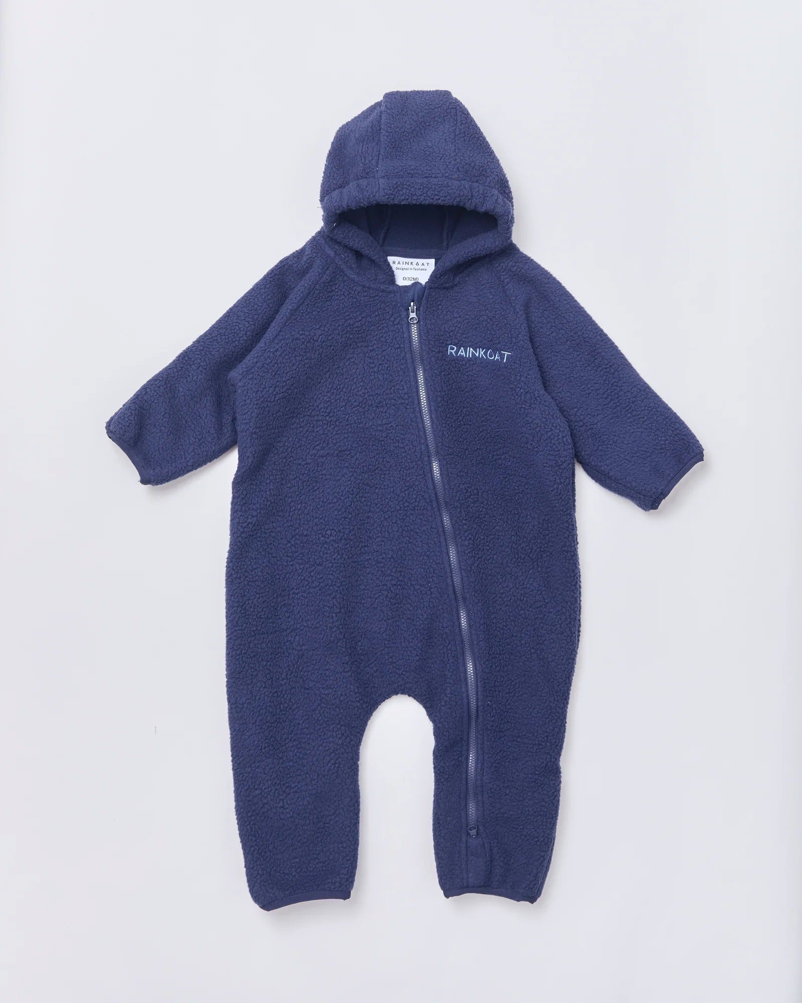Baby fleece onesie in Midnight Navy | Rainkoat