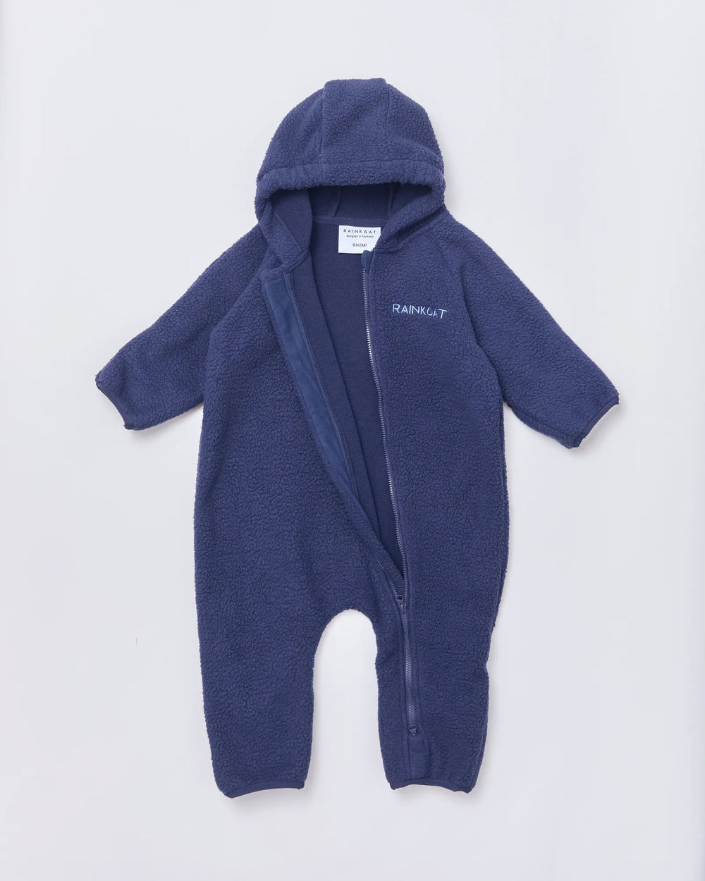 Baby fleece onesie in Midnight Navy | Rainkoat