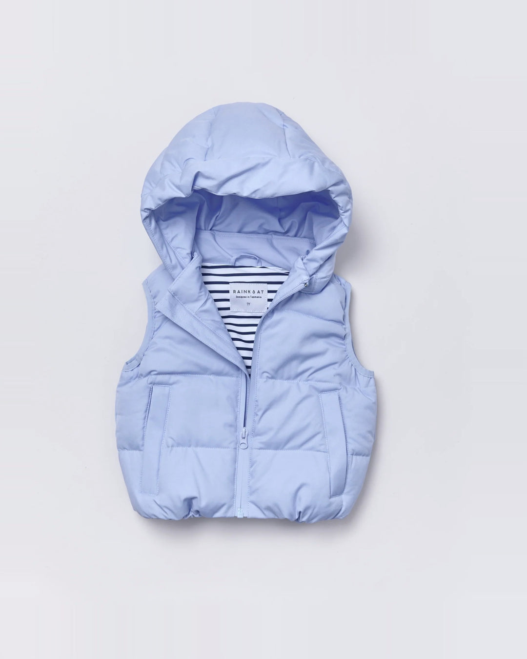 Kids puffer vest in Lavender | Rainkoat