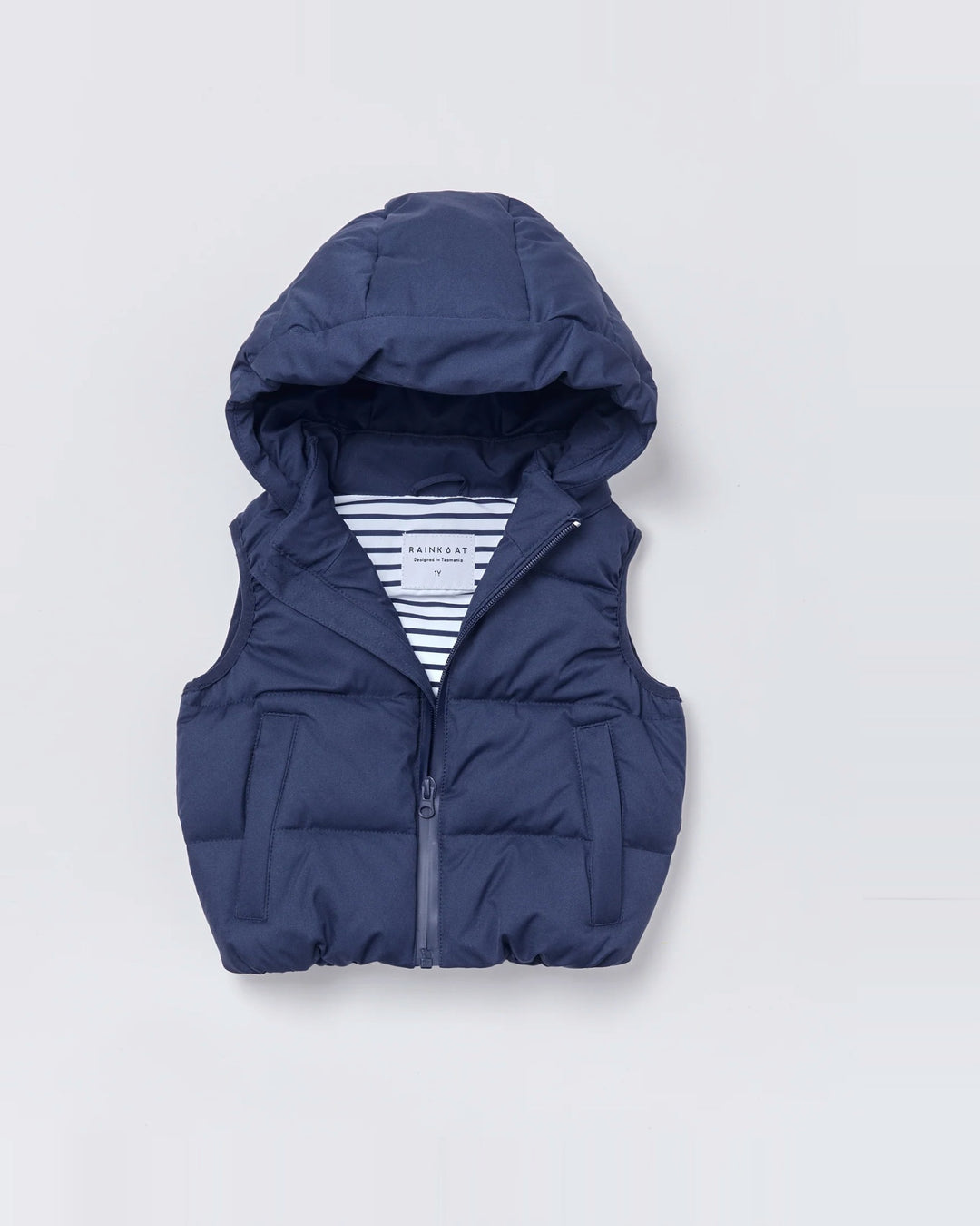 Kids puffer vest in Midnight Navy | Rainkoat