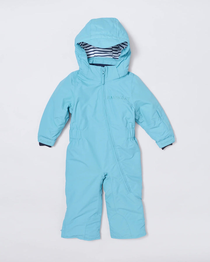Kids waterproof ski suit in Aqua Blue | Rainkoat