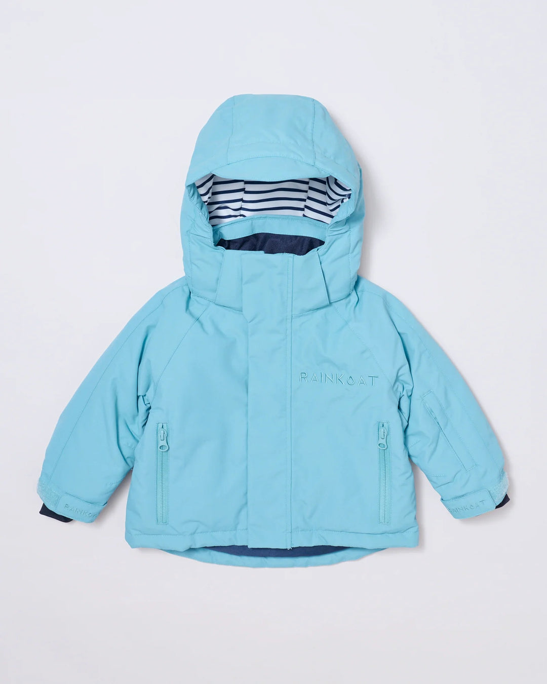 Kids waterproof ski jacket in Aqua Blue | Rainkoat