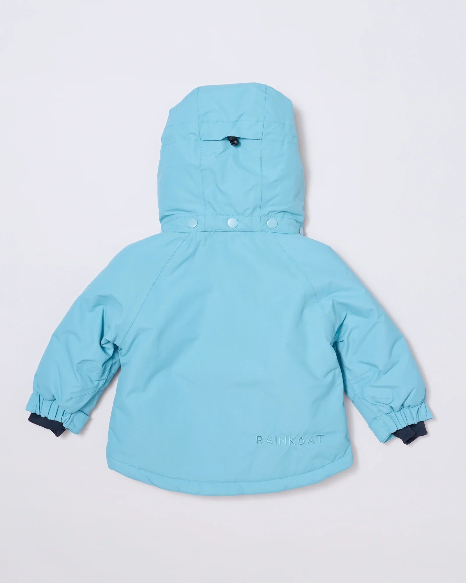Kids waterproof ski jacket in Aqua Blue | Rainkoat