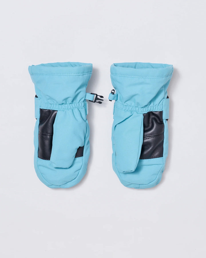 Kids waterproof ski mittens in Aqua Blue | Rainkoat