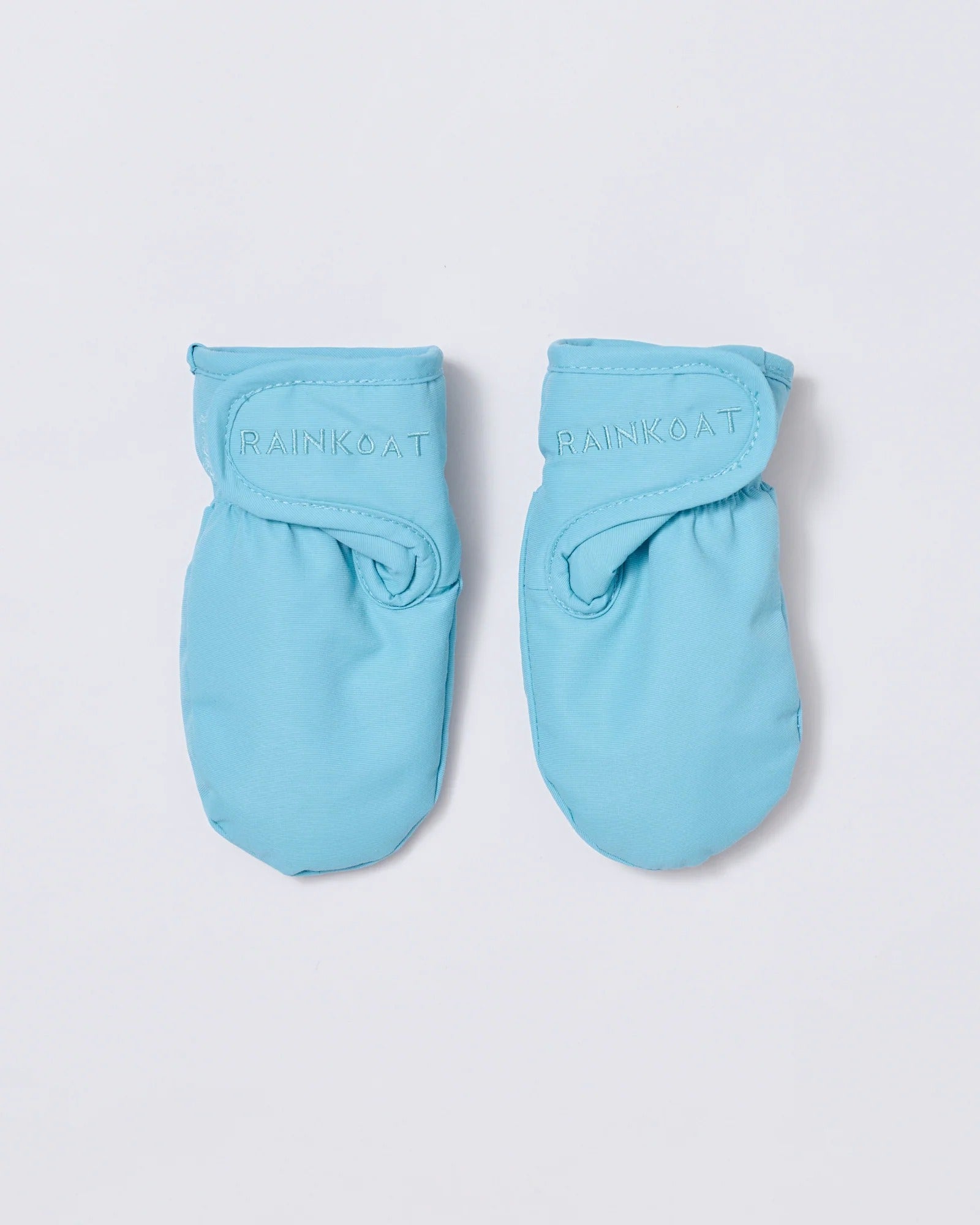 Baby waterproof mittens in Aqua Blue | Rainkoat