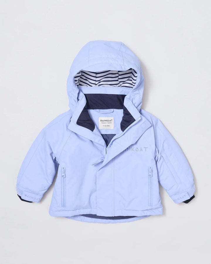 Kids waterproof ski jacket in Lavender | Rainkoat