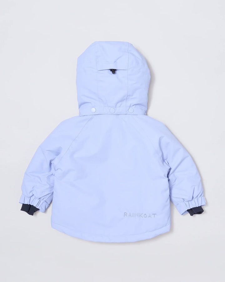Kids waterproof ski jacket in Lavender | Rainkoat