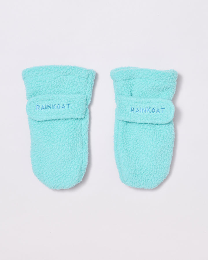Fleece Mittens - Aqua Blue