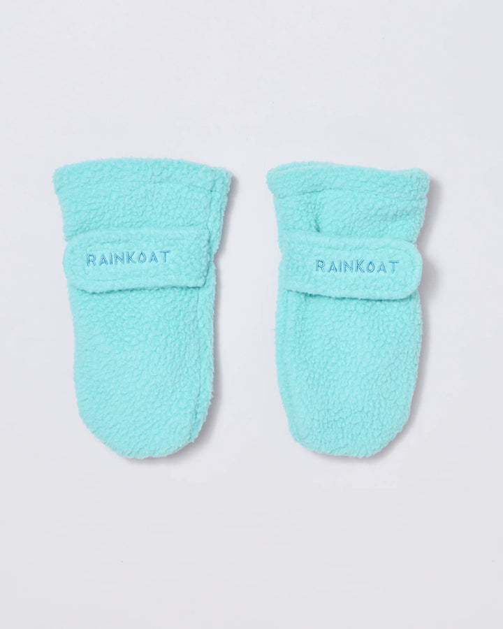 Kids fleece mittens in Aqua Blue | Rainkoat