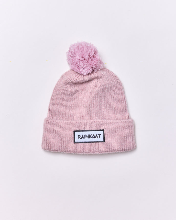 Pom Pom Beanie | Blush Pink | Rainkoat
