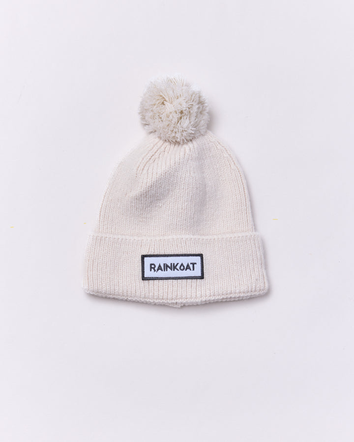 Pom Pom Beanie | Cream | Rainkoat