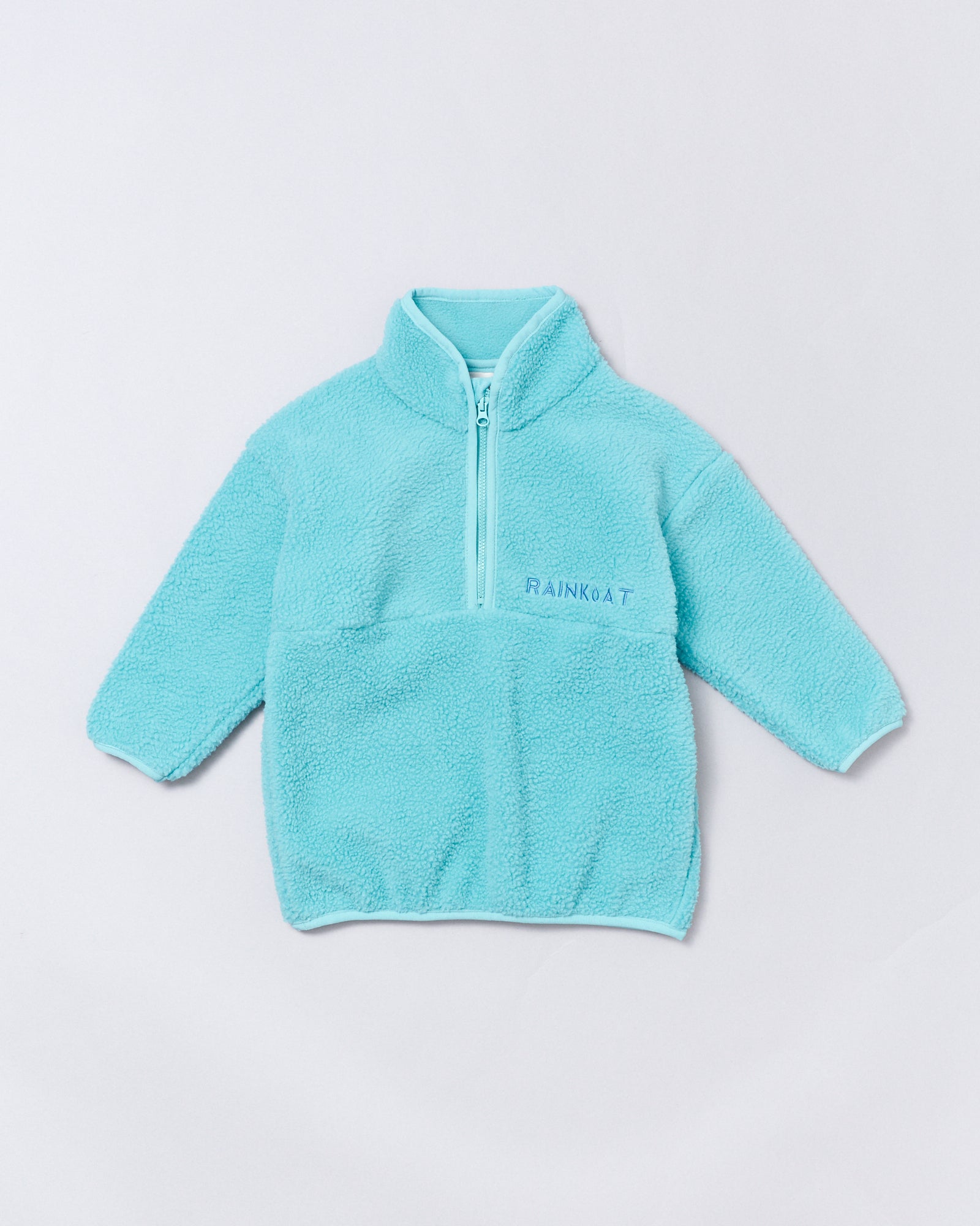 Quarter Zip Fleece - Aqua Blue