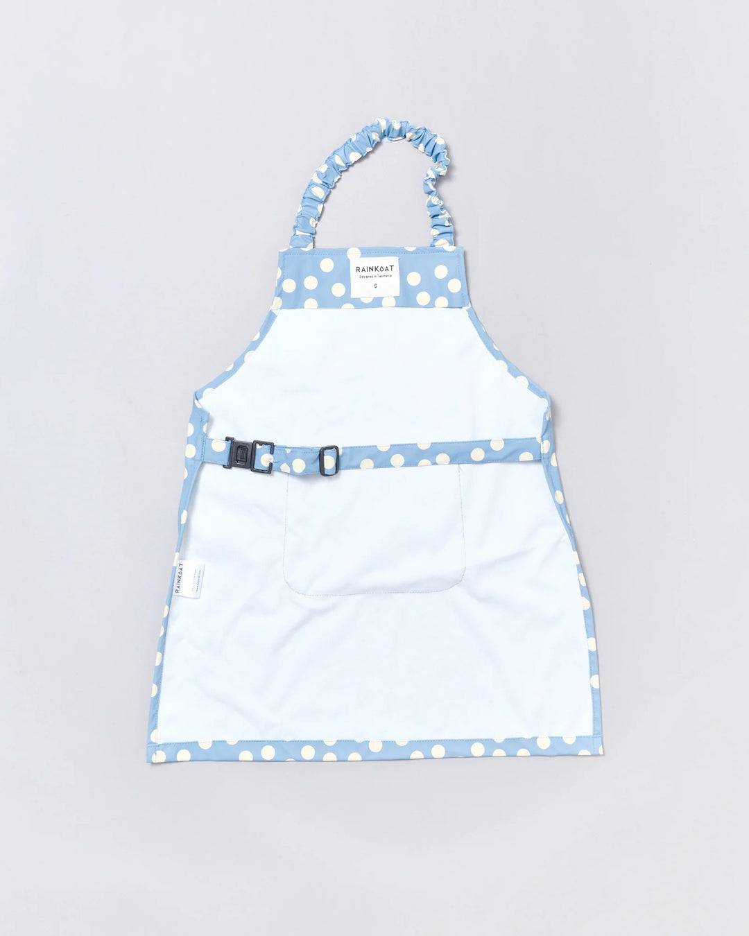 Kids waterproof apron in Blue Confetti | Rainkoat