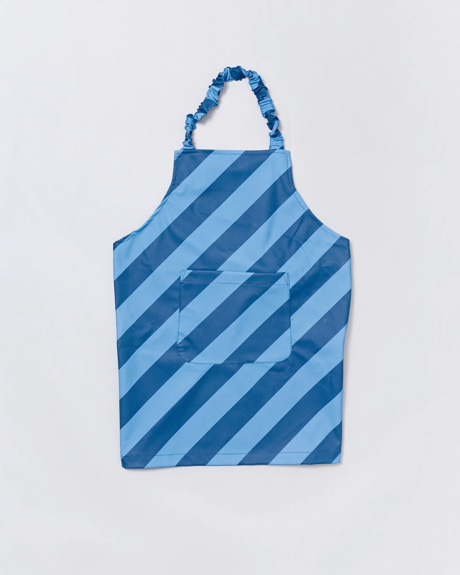 Kids waterproof apron in Blue Stripe | Rainkoat