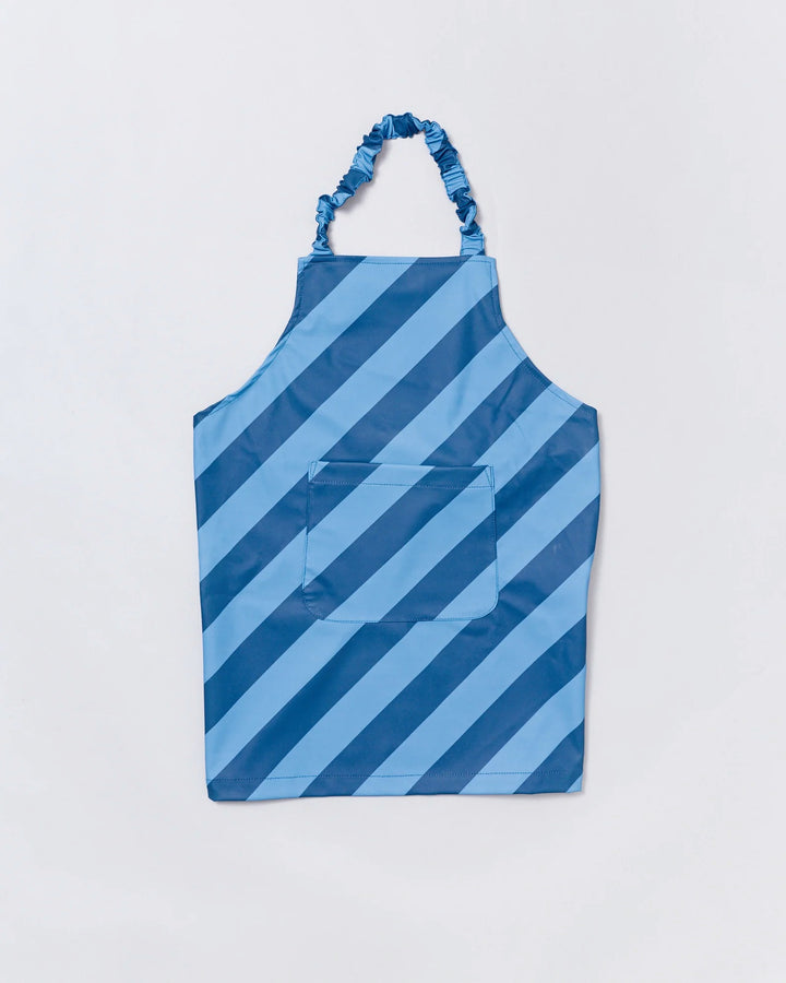 Kids waterproof apron in Blue Stripe | Rainkoat