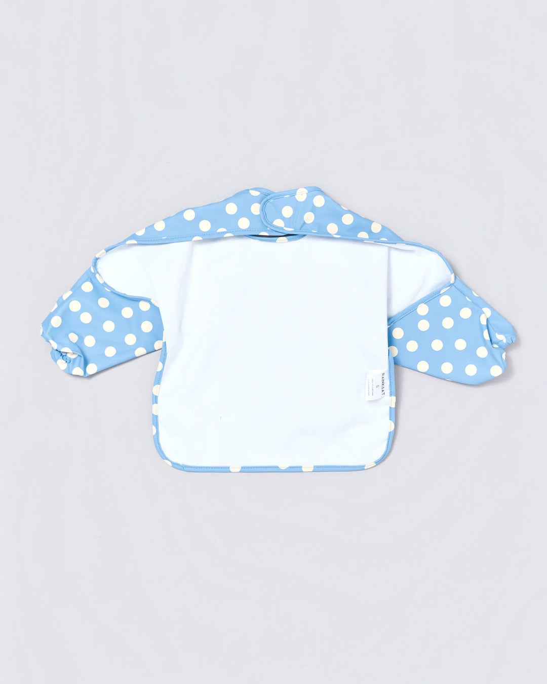 Baby waterproof bib in Blue Confetti | Rainkoat