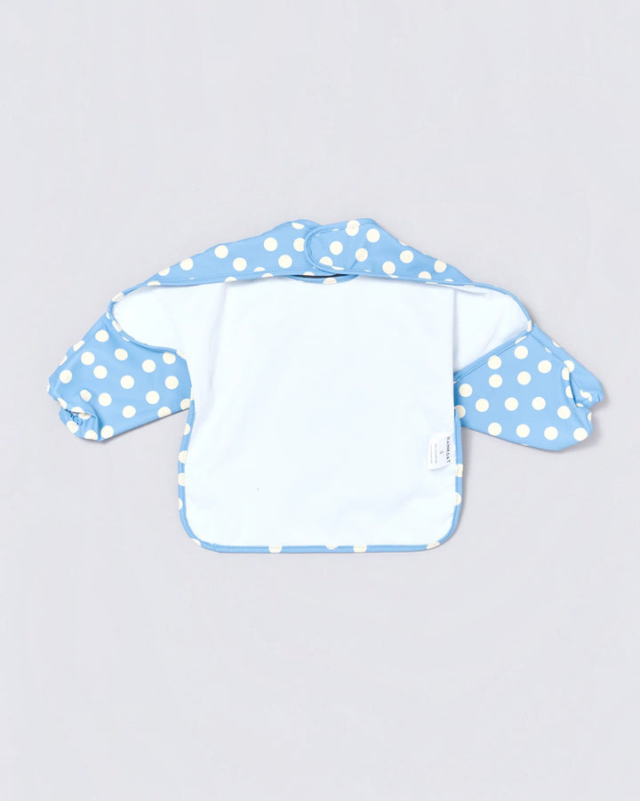Baby waterproof bib in Blue Confetti | Rainkoat