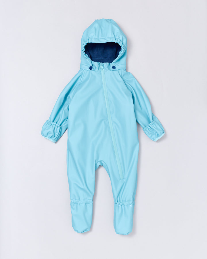 Snowsuit Crawlers - Aqua Blue