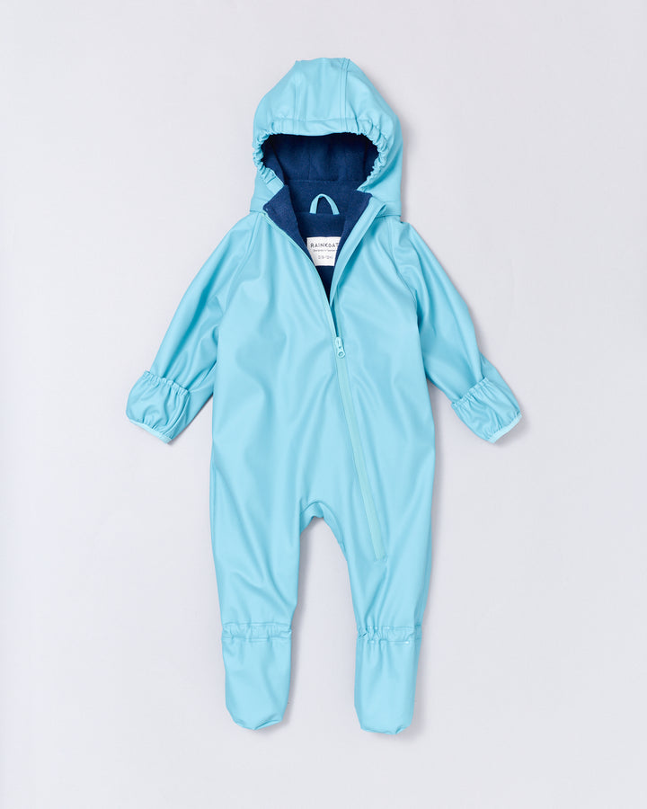 Snowsuit Crawlers - Aqua Blue