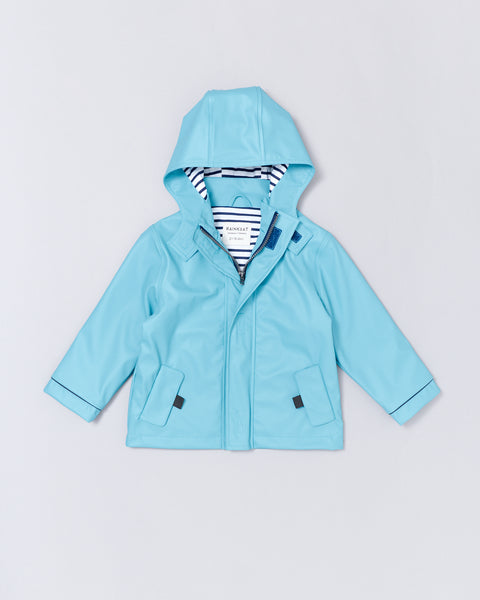 Stripy Sailor - Aqua Blue - Rainkoat