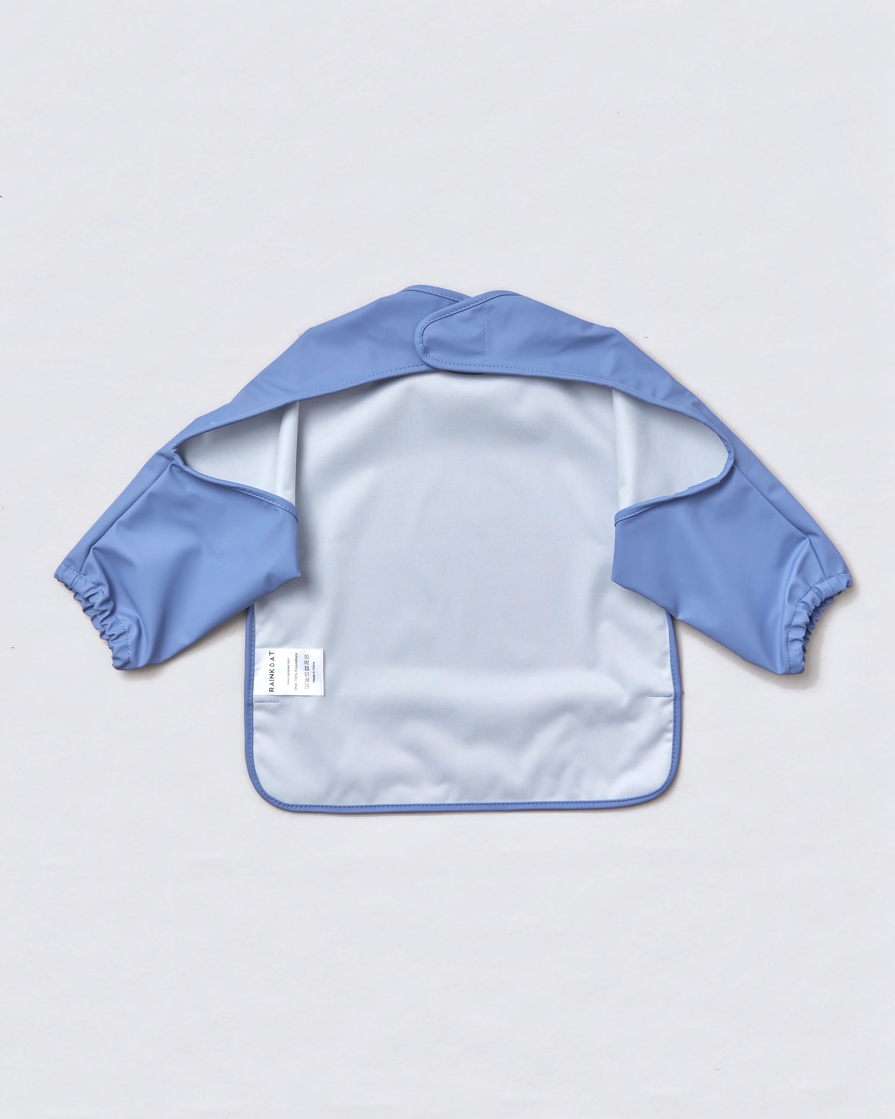 Baby waterproof bib in Storm Blue | Rainkoat