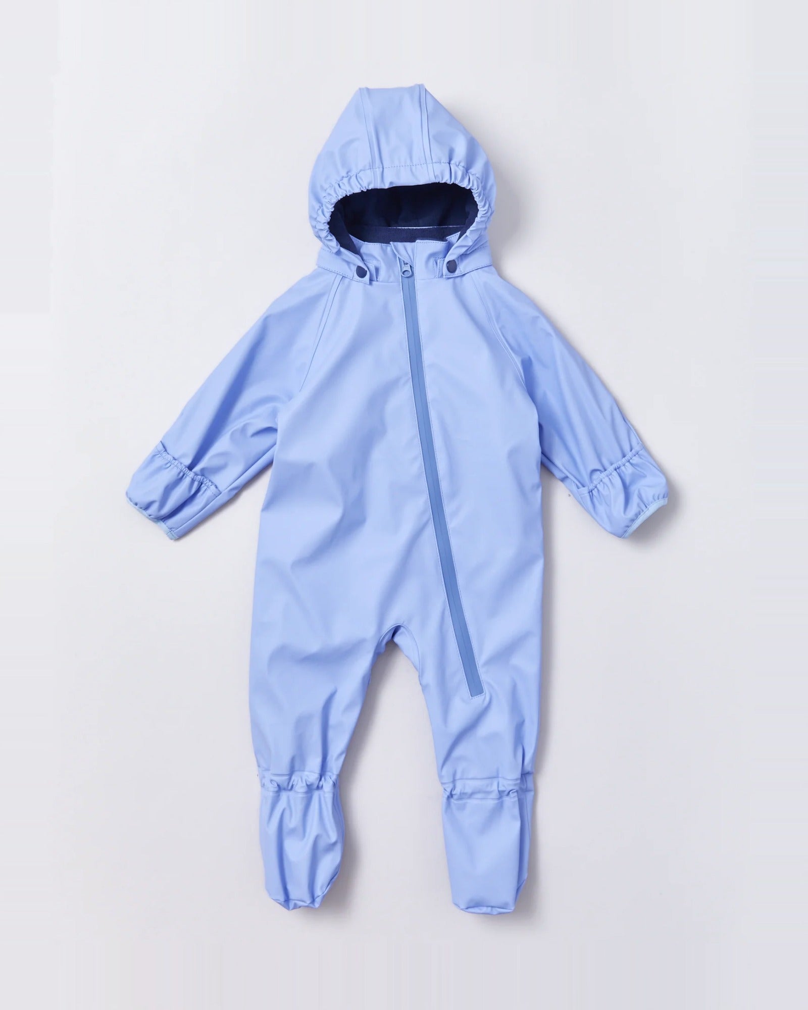 Baby waterproof snowsuit crawlers in Lavender | Rainkoat