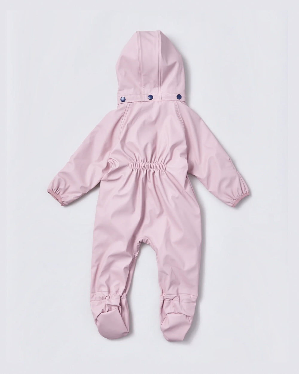 Baby waterproof snowsuit crawlers in Blush Pink | Rainkoat