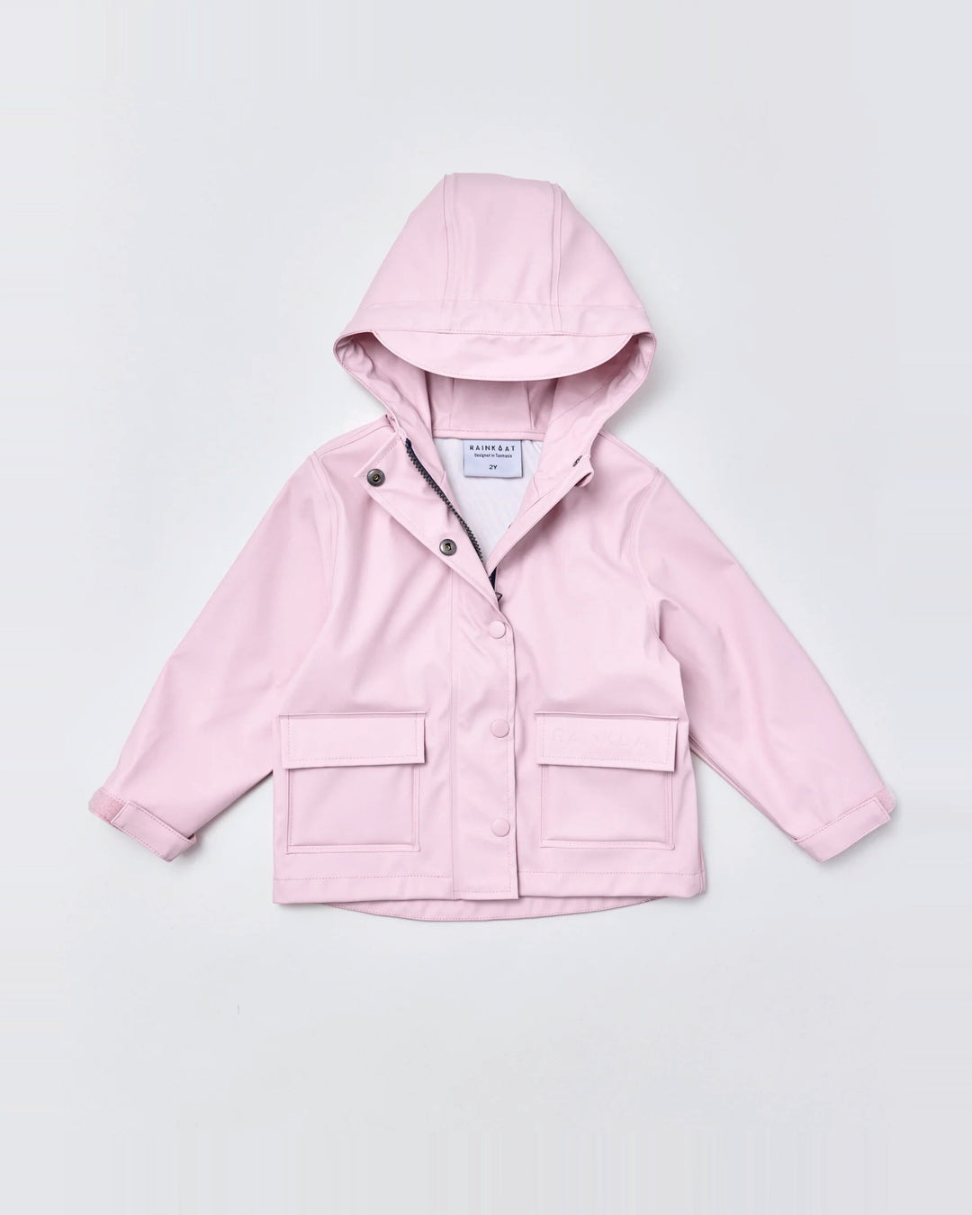 Kids waterproof Minimac raincoat in Blush Pink | Rainkoat