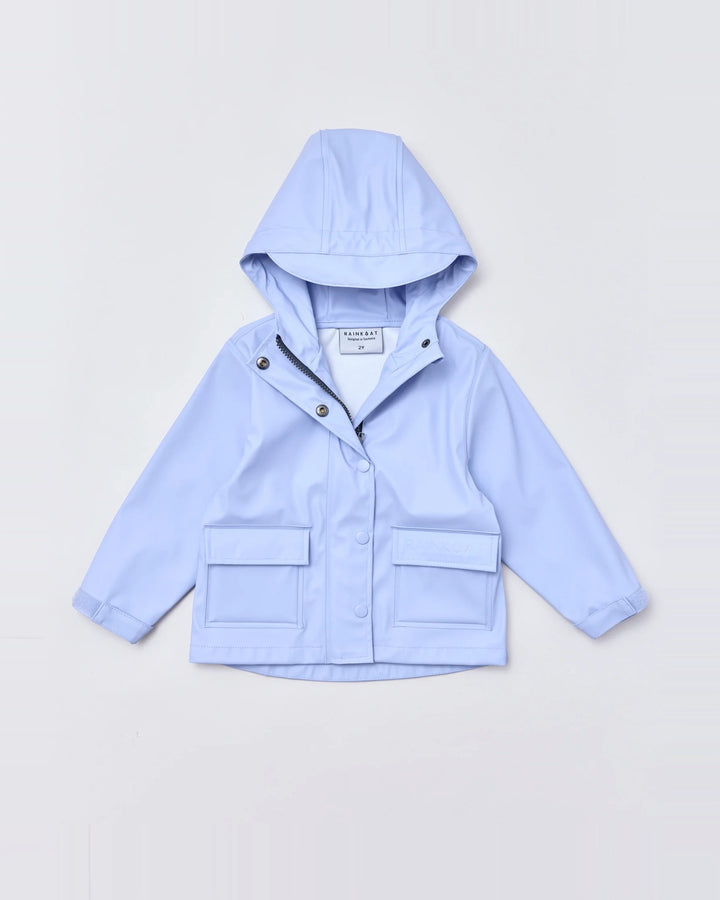 Kids waterproof Minimac raincoat in Lavender | Rainkoat