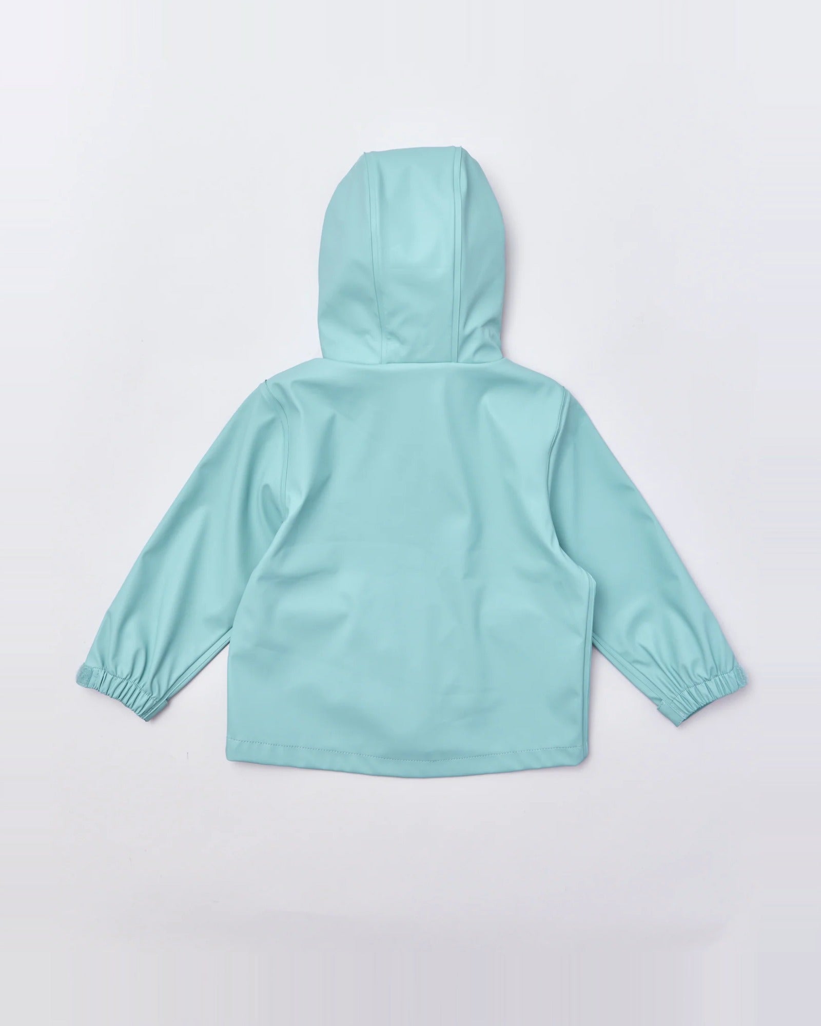 Kids waterproof Minimac raincoat in Seafoam | Rainkoat