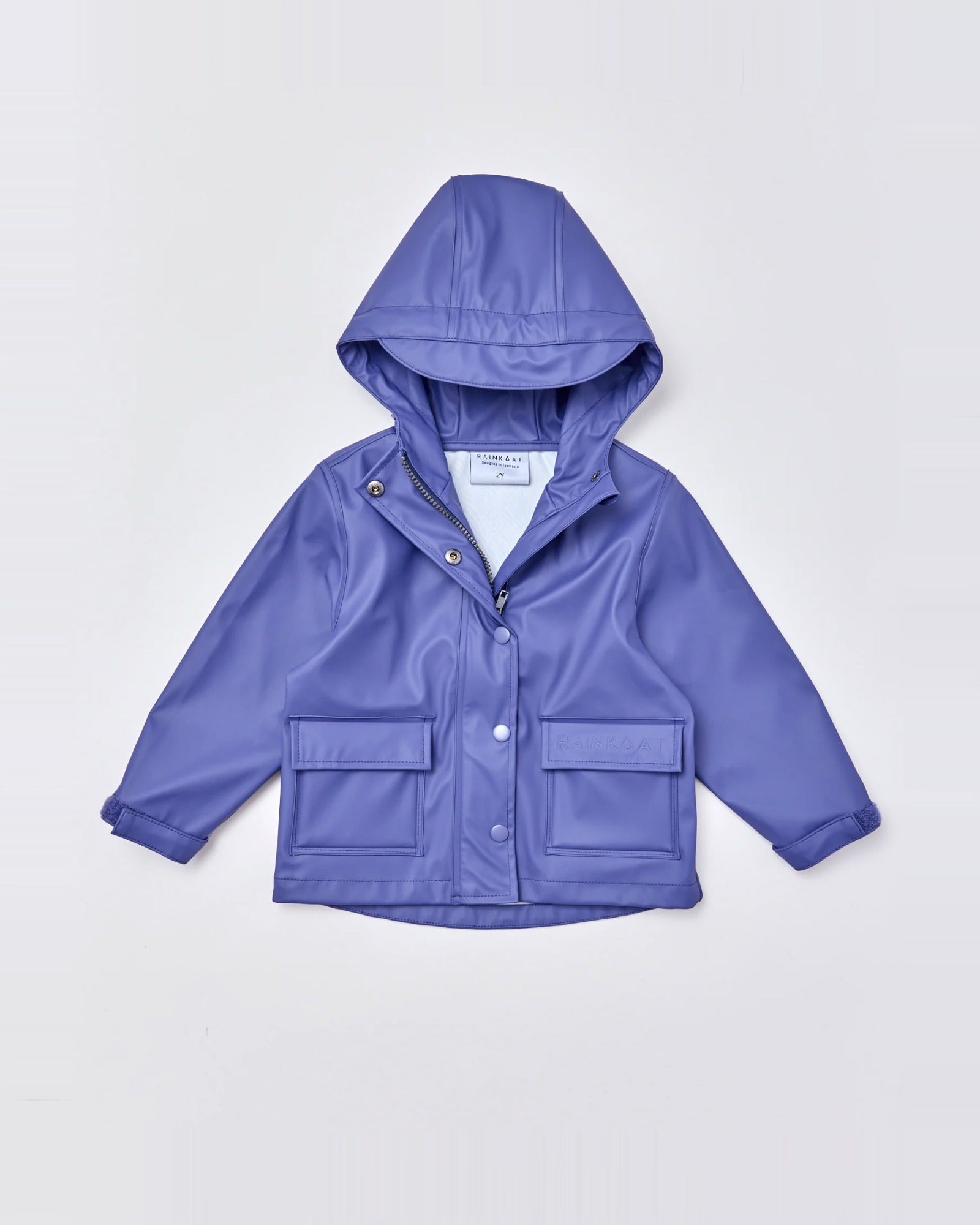 Kids waterproof Minimac raincoat in Skipper Blue | Rainkoat